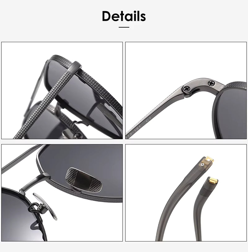 Lunettes de soleil polarisées en titane