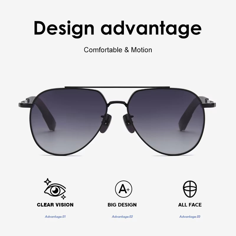 Lunettes de soleil polarisées en titane