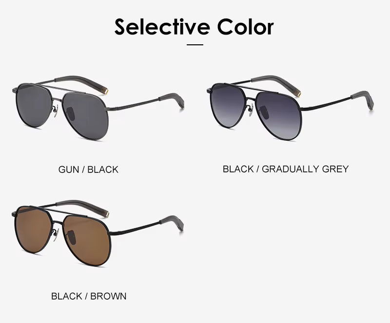 Lunettes de soleil polarisées en titane